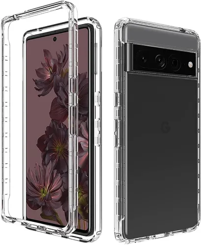 Vista 8 de Funda protectora para Pixel 7 Pro/Google 7 Pro, diseño de bandera transparente y bonita funda protectora de cuerpo completo para Google Pixel 7 Pro