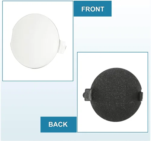 Vista 3 de X AUTOHAUX Cubierta de gancho de remolque de parachoques delantero para Mazda CX-5 2013 2014 2015 2016 KD4550A12BB Remolque Cap Blanco