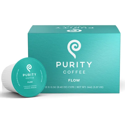 Vista 10 de Purity Coffee BALANCE 2/3 Café descafeinado de tostado medio en cápsulas de una sola porción K Pods (12 unidades de taza) - Café descafeinado