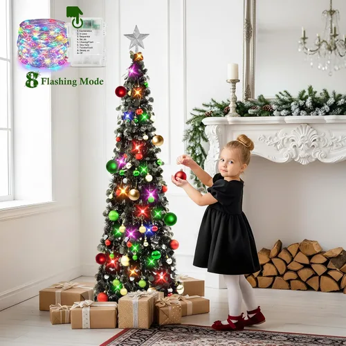 Vista 6 de N&T Nieting - Árbol de Navidad de oropel Negro