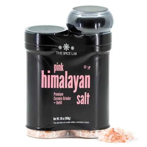 Vista 10 de The Spice Lab - Sal gruesa rosa del Himalaya, cristal puro gourmet, aporta nutrientes y minerales, fortificada para la salud, certificado Kosher