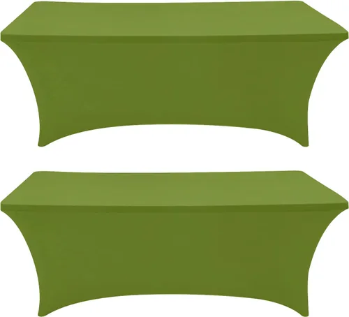 Vista 27 de Eurmax USA - Manteles rectangulares ajustables de elastano de 4 pies, mantel elástico para bodas, eventos o para decorar la mesa del patio
