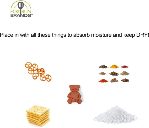 Vista 6 de Fox Run Terracotta Brown Sugar Bear Keeper and Saver, paquete de 1