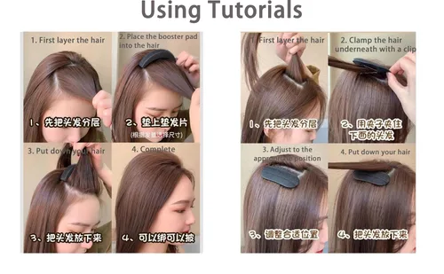 Vista 6 de Base de pelo Esponja Clip invisible peine Bump It Up Herramienta de volumen Almohadillas falsas Inserción de pelo Bump Styling Insertar extensiones