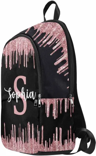 Vista 117 de Texto personalizado Elefante desgaste gafas mochila mochila mochila casual Daypack bolsa para mamá niñas, color86-4, Mochilas Daypack