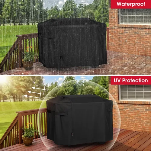 Vista 6 de Unicook Cubierta de parrilla compatible con la parrilla de gas Weber de 28 pulgadas, cubierta de parrilla de 55 pulgadas en comparación con Weber