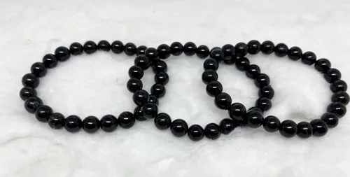 Vista 8 de Soothing Crystal Bracelets for Women Men 8mm Round Stone Beaded 75-Inch Stretch Chakra Bracelet for Healing Positivity Anxiety Gemstone Spiritual