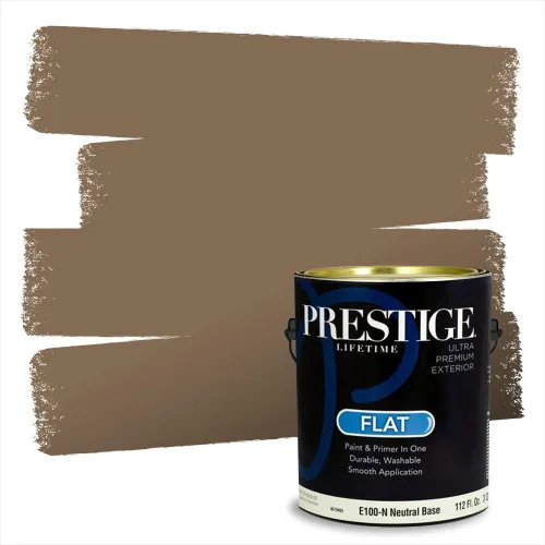 Vista 55 de Pintura 2 en 1, para primera mano y para exterior, de Prestige Paints, E100-N-1120BM