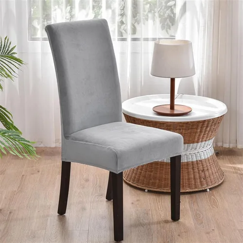 Vista 9 de Lifup Fundas de terciopelo para sillas de comedor, fundas elásticas y suaves para silla Parson lavable, protector de silla para el hogar, hotel