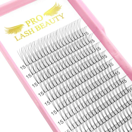 Vista 8 de Extensiones de pestañas postizas de volumen 3D-C-0.07-0.50 pulgadas, extensiones de pestañas postizas con tallo corto, extensiones de pestañas