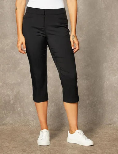 Vista 5 de PGA TOUR Pantalones de golf Tech Capri de 22 pulgadas para mujer con cintura elástica cómoda, talla 2 - 18 Plus