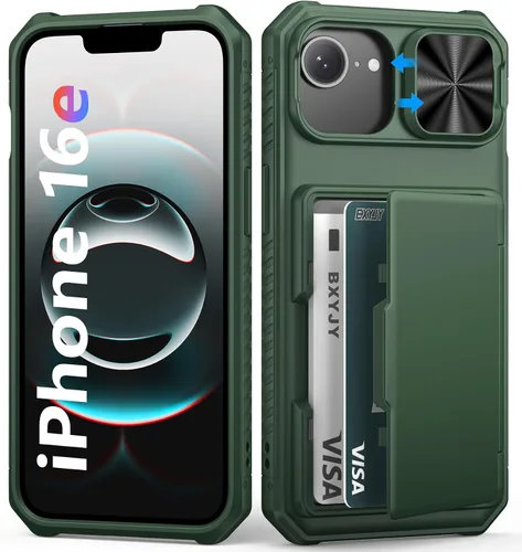 Vista 56 de BXYJY Funda tipo cartera para iPhone 15 Pro, tarjetero (4-5 tarjetas)