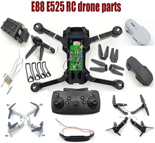 Vista 3 de Suitable for Accessories for E88 E525 Control Drones, Propeller Blades, Motor Arm, Control, Motherboard, Camera, Protective Frame for USB Gear(Plum)