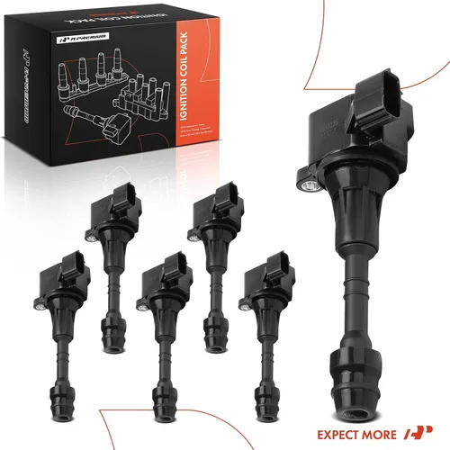 Vista 8 de A-Premium Juego de 6 paquetes de bobinas de encendido compatibles con Nissan Altima 2002-2006, Murano 2005-2008, Quest 2004-2009 3.5L, Frontier