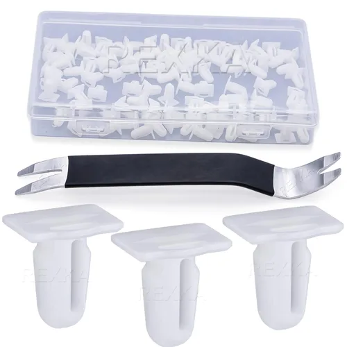 Vista 8 de Rexka 10 clips de revestimiento de umbral de puerta para BMW 51471840960 E30 E31 E32 E34 E36 E38 E39 E46 Z3 M3 M5 3 5 7 y 8 Series 51-47-1-840-960