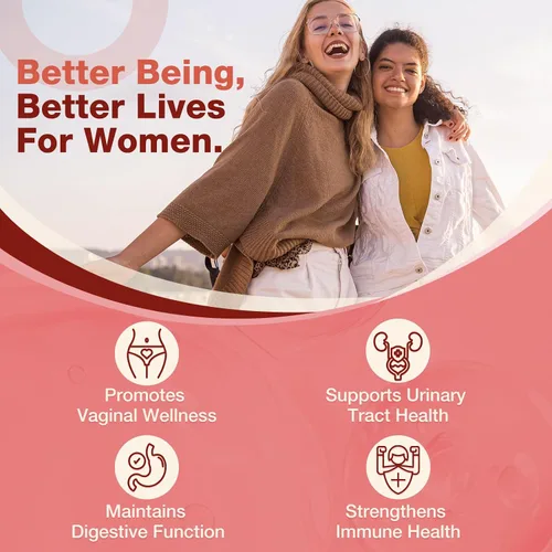Vista 3 de NATURE TARGET Probióticos para mujeres, 60 mil millones de UFC con arándano, 70 cápsulas with Prebiotics, Cranberry & Vitamin C, Support Odor