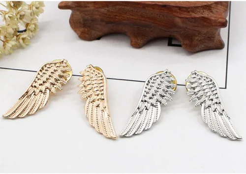 Vista 5 de Elegante alas de ángel traje de plumas Pin Collar Pin Broche para Unisex