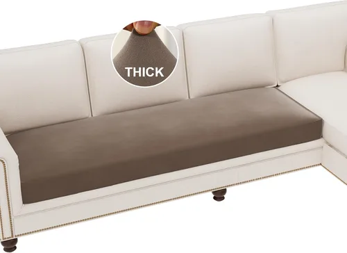Vista 31 de H.VERSAILTEX Fundas de cojín de vellón para sofá, fundas elásticas para sillas de sala de estar, fundas de sofá modular, tela cómoda y duradera