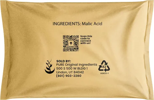 Vista 3 de PURE ORIGINAL INGREDIENTS Paquete de ácido málico y ácido cítrico, grado alimenticio, sabor agrio
