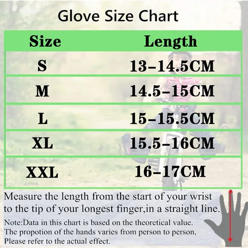 Vista 5 de FINGER TEN Guantes de ciclismo para niños y niñas y jóvenes, par de dedos completos, ciclismo de motocross, pantalla táctil, bicicleta de montaña