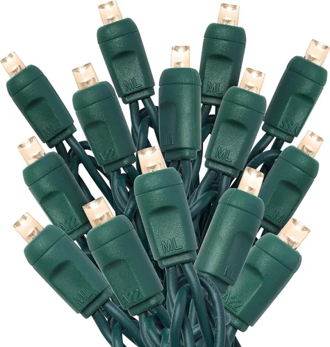 Vista 13 de HLO Lighting Luces de Navidad LED verde azulado de 0.197 in Mini luces LED de Navidad de gran angular para uso en interiores y exteriores 70