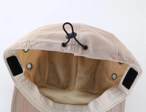 Vista 5 de Connectyle Gorra de protección solar UV para hombre, gorra de senderismo con solapa para el cuello, sombrero de pesca