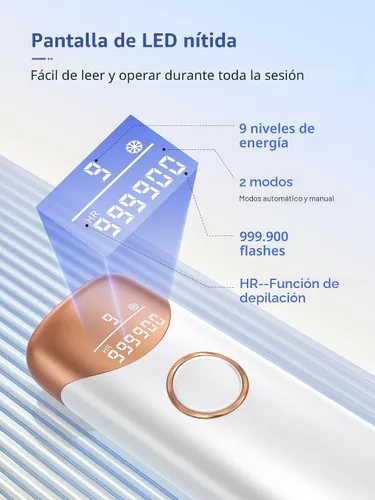 Vista 5 de Ubroo Depilación láser, dispositivo de depilación IPL con enfriamiento de hielo de 41.0 °F, depilación láser en casa para mujeres y hombres, uso