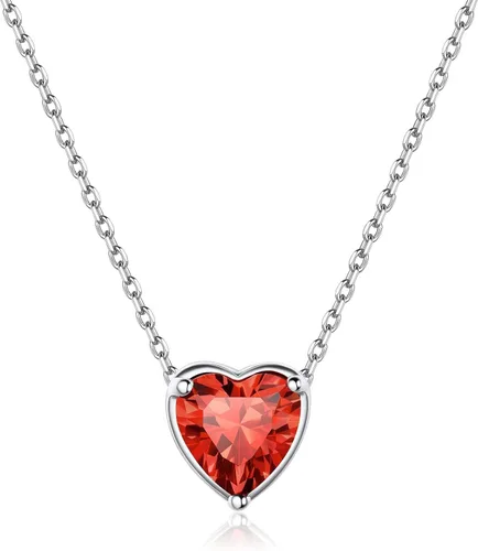 Vista 23 de ChicSilver Birthstone Necklace for Women 925 Sterling Silver Stone Necklace 925 Sterling Silver, Hypoallergenic for Sensitive Skin, 12-Months Zafiro