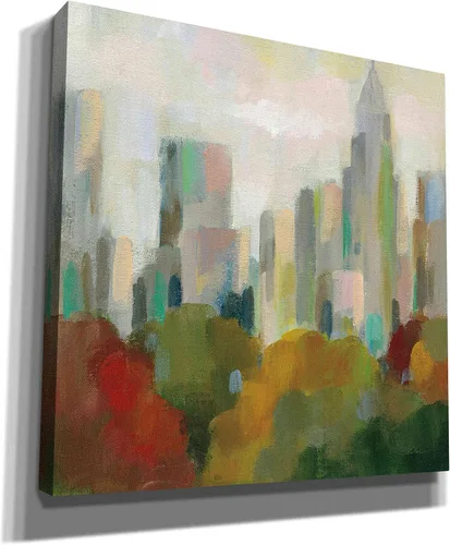 Vista 2 de Epic Graffiti 'NYC Central Park II' por Silvia Vassileva, arte de pared en lienzo, 12 x 12 pulgadas
