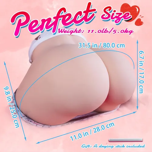Vista 7 de Muñeca sexual realista para hombres, masturbador masculino de bolsillo con vagina apretada y anal, juguete sexual masculino Stroker Bubble Butt Big