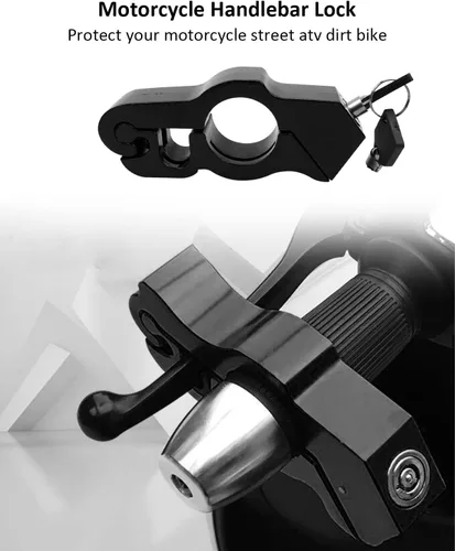 Vista 2 de Cerradura de acelerador de motocicleta, agarre universal de alta resistencia para manillar de motocicleta, apto para motocicletas, motos, scooter