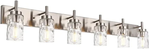 Vista 16 de BONLICHT 2 Apliques de Pared Estilo Casa de Campo Luces de Tocador Modernas Negras Accesorios de Iluminación para Baño con Pantalla de Vidrio Negro
