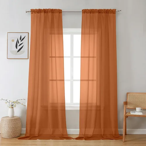 Vista 208 de Aiyufeng 2 paneles de cenefa transparente negra de 14 pulgadas de largo, cortinas cortas negras transparentes para dormitorio, cortinas de cocina