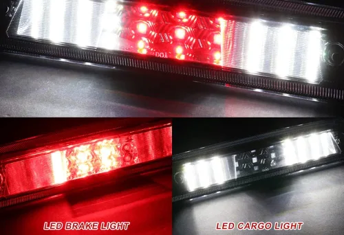 Vista 2 de Luz de freno trasera de montaje central en el techo trasero, luz LED de montaje alto, tercera luz de freno compatible con Ford F-150 2009-2014, 2010