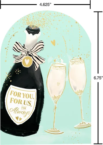 Vista 6 de Tarjeta de aniversario festiva de American Greetings para esposa o esposo (Meant To Be)