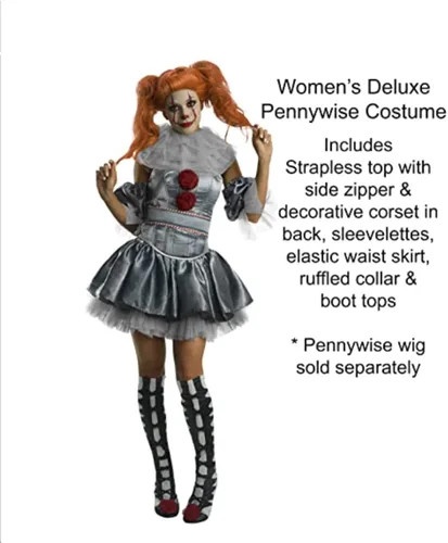 Vista 2 de Rubies IT Movie - Disfraz de Pennywise de lujo para mujer Multi