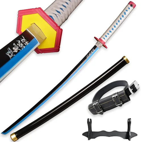 Vista 78 de SV Anime Demon Slayer Sword Katana 41 Inch Decorative Collectible Gift Cosplay Sword，Various Styles Available