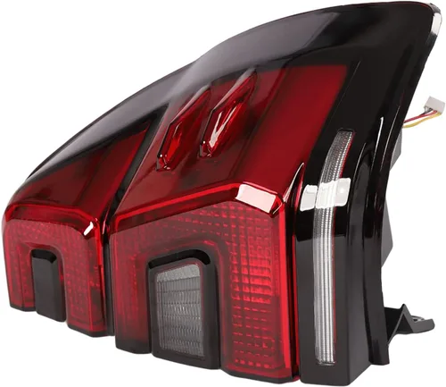 Vista 7 de Para 2003 2004 2005 2006 2007 2008 2009Toyota Land Cruiser Prado LC120 luces traseras LED rojas luces traseras montaje de lámpara trasera izquierda