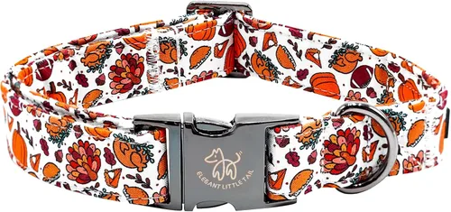Vista 14 de Elegant little tail Collar para perro de Pascua, collar de perro con estampado de huevos de conejo, collar para mascotas, collar rosa para perros