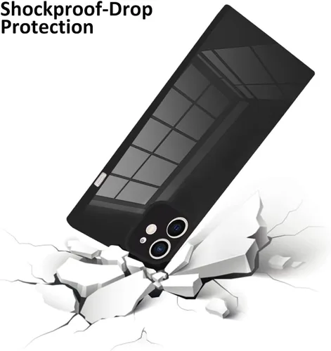 Vista 2 de LSL Funda compatible con iPhone 11 de poliuretano termoplástico suave negro, anticaídas, antiarañazos, absorción de golpes, funda protectora
