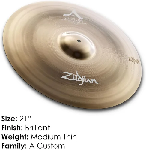 Vista 2 de Zildjian - Platillo personalizado para el 20 aniversario de 21 pulgadas
