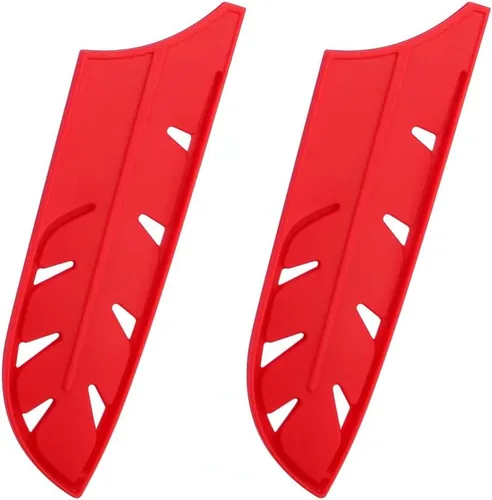Vista 45 de XYJ Juego de 2 fundas para cuchillos de seguridad, protector de bordes de cuchillos, funda universal para cuchillos, pelado, funda de cuchillo