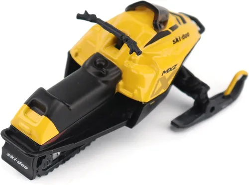 Vista 5 de Diecast Masters BRP 1:32 MXZ Blizzard (Segmento de sendero) + MXZ 120cc (modelo infantil), amarillo neón