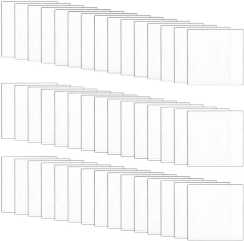 Vista 14 de FINGERINSPIRE 100 piezas de lámina de acrílico circular transparente de 1 pulgada, bases circulares en miniatura en blanco, disco de acrílico mini