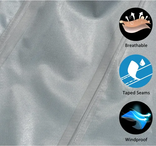Vista 6 de Little Donkey Andy Men's Waterproof Rain Jacket Outdoor Lightweight Rain Shell Coat for Hiking, Golf, Travel