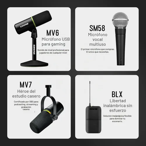 Vista 8 de Monitor SHURE SE215 Live Sound, Negro Professional in-ear monitors with deep bass, single dynamic driver, secure fit, detachable cable and