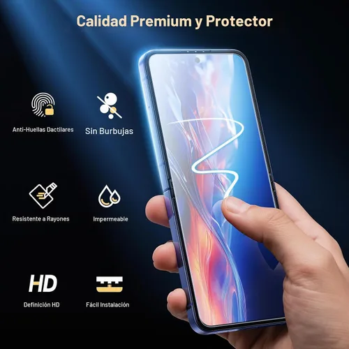 Vista 4 de 【2+2+2】EGV para Samsung Galaxy Z Flip 7 Protector de Pantalla, [Prueba de Pliegue Reforzada] Protector de Pantalla Suave de TPU Auto-Sanador