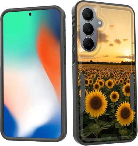 Vista 178 de Funda para Galaxy S26 FE, doble capa, protección contra caídas de grado militar de 10 pies, antideslizante, resistente a prueba de golpes, para Cruz