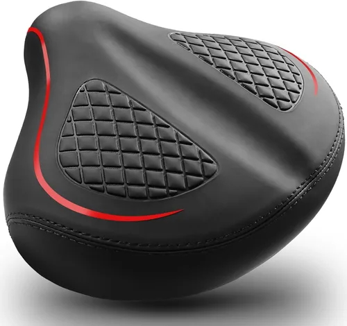 Vista 9 de Bicycle Seat for Men Women Comfort Extra Wide, Noseless Bike Seats for Peloton Seat, Most Comfortable Saddles for E Bike, Stationary, Exercise