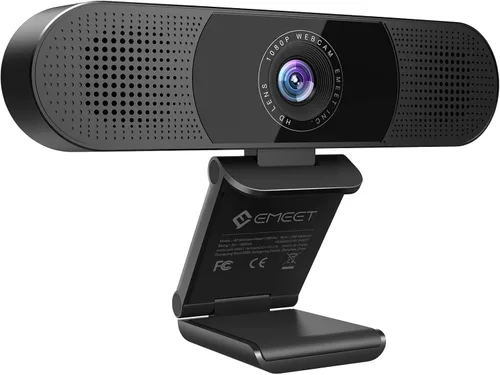 Vista 10 de EMEET C980 PRO Cámara web 4K 3-en-1 con micrófono y altavoz, cámara web de gran angular de 60°-98° con 4 micrófonos con cancelación de ruido, 2